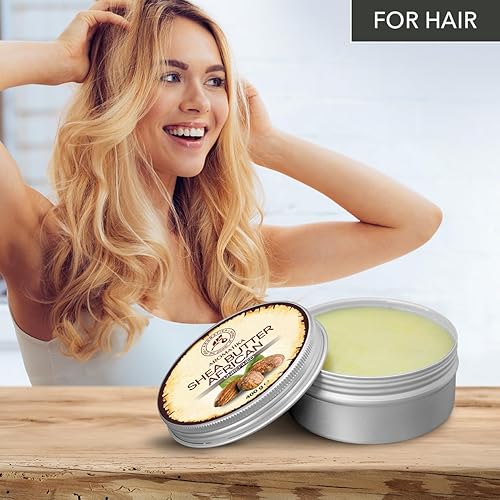 Miniatura 8 de AROMATIKA Manteca de karité prensada en frío de 14.1 onzas - Manteca de karité africana sin refinar - Ghana - 100% pura y natural - Lo mejor para el