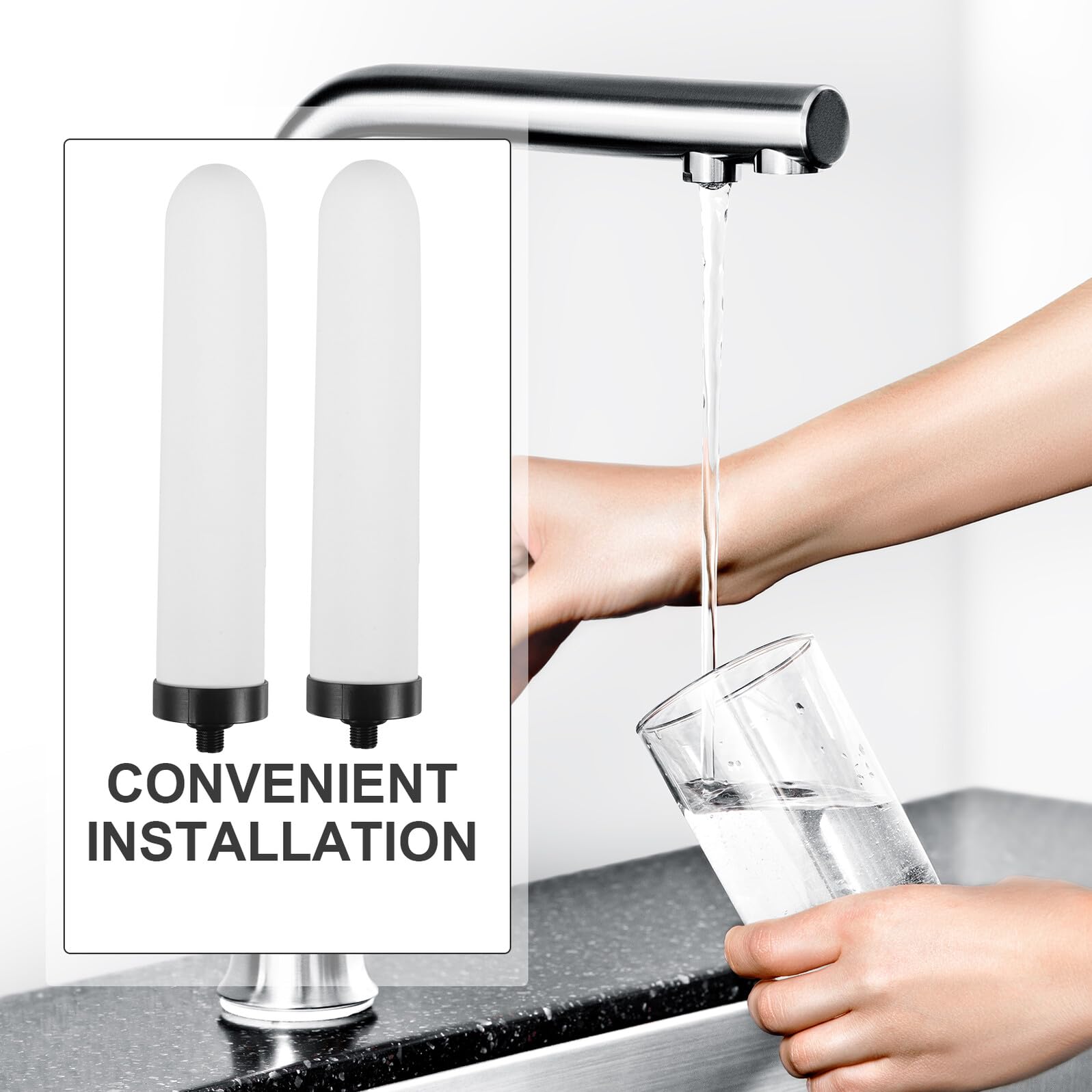 Filtre en Céramique de Remplacement pour Purificateur D’eau 2 Pièces