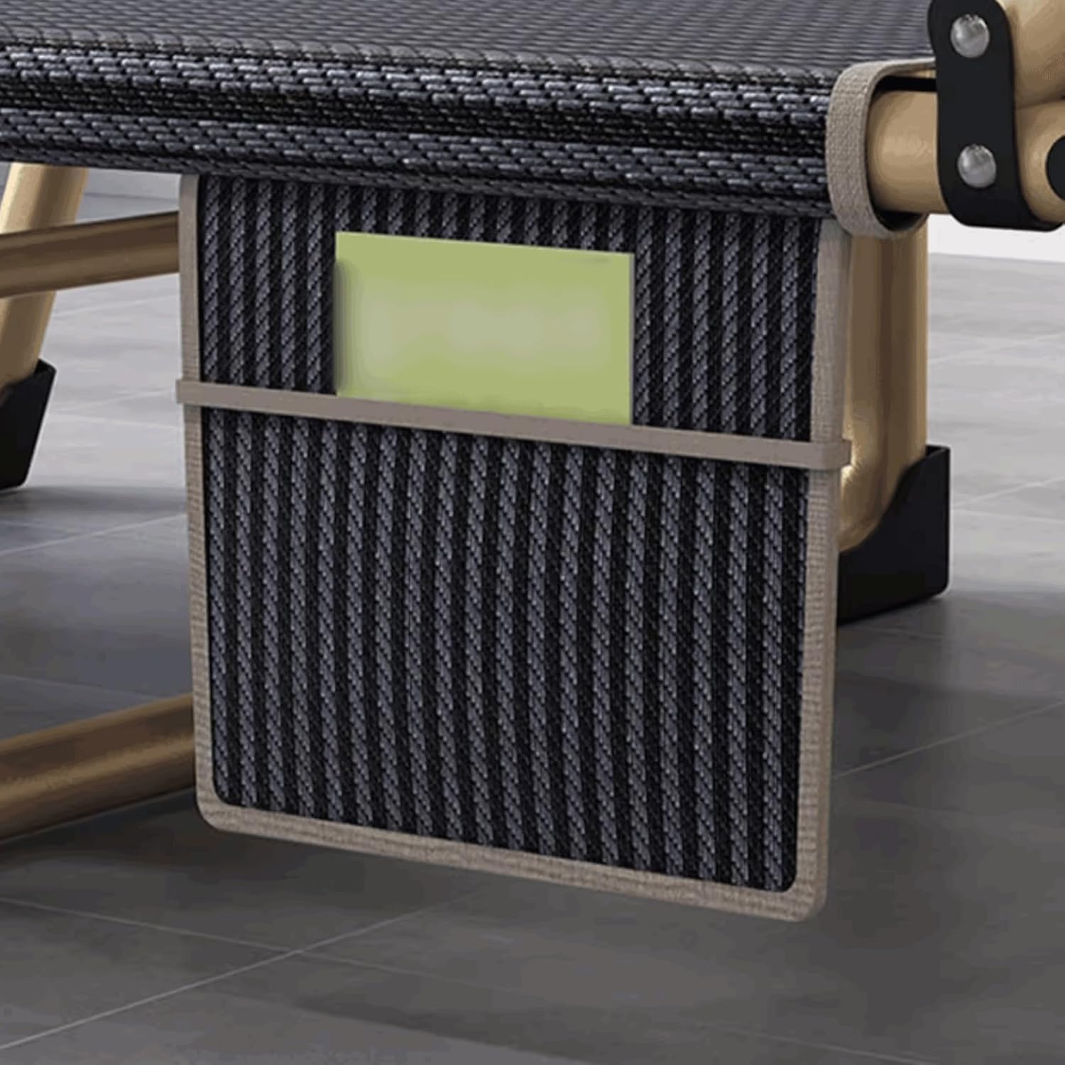 Oxford stoffen opvouwbaar campingbed met kussen in hoogte verstelbaar opvouwbaar bed voor volwassenen met draagtas Verbreden 70 cm/27,5 inch