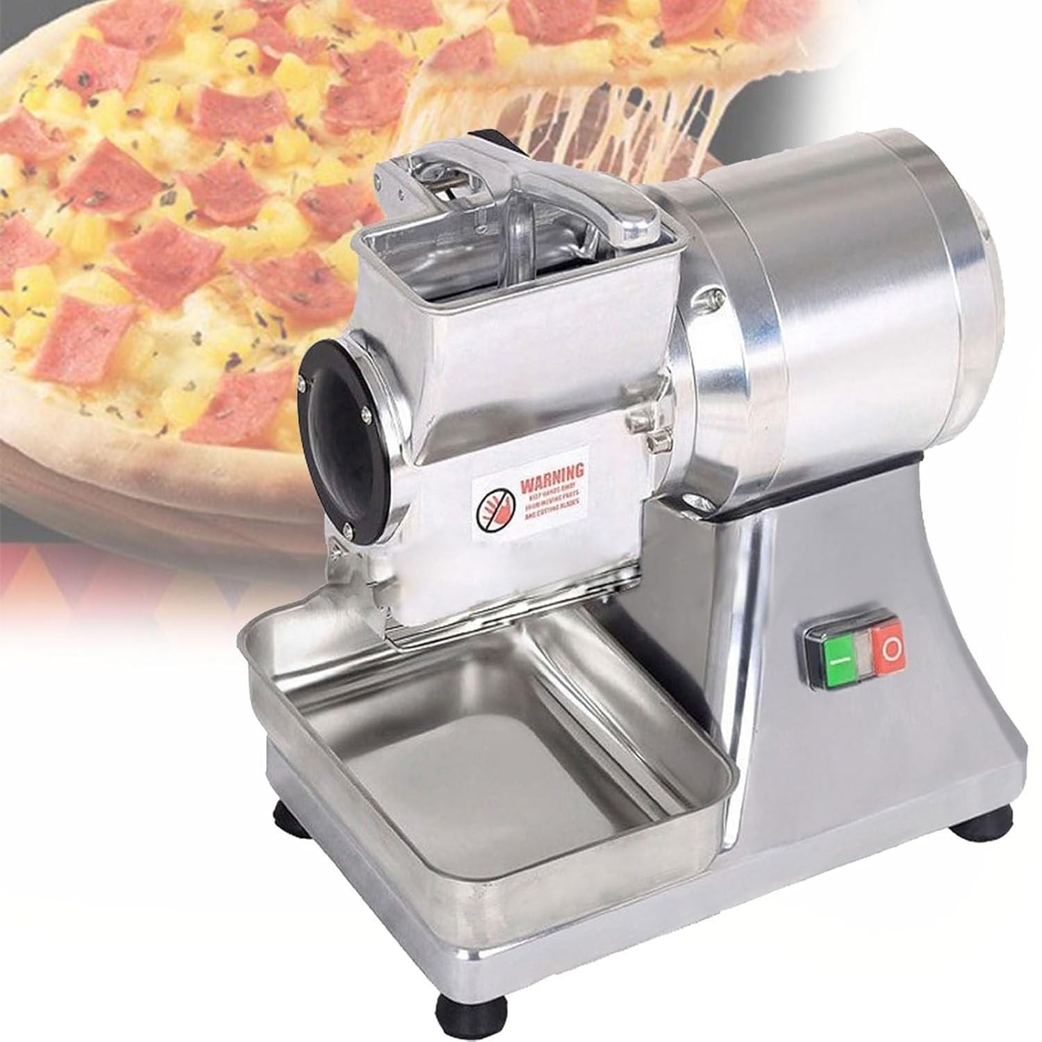 Electric Cheese Grater 550W Rotary Electric Cheese Grater Machine with Container 40kg H Electric Food Shredder for Cheese