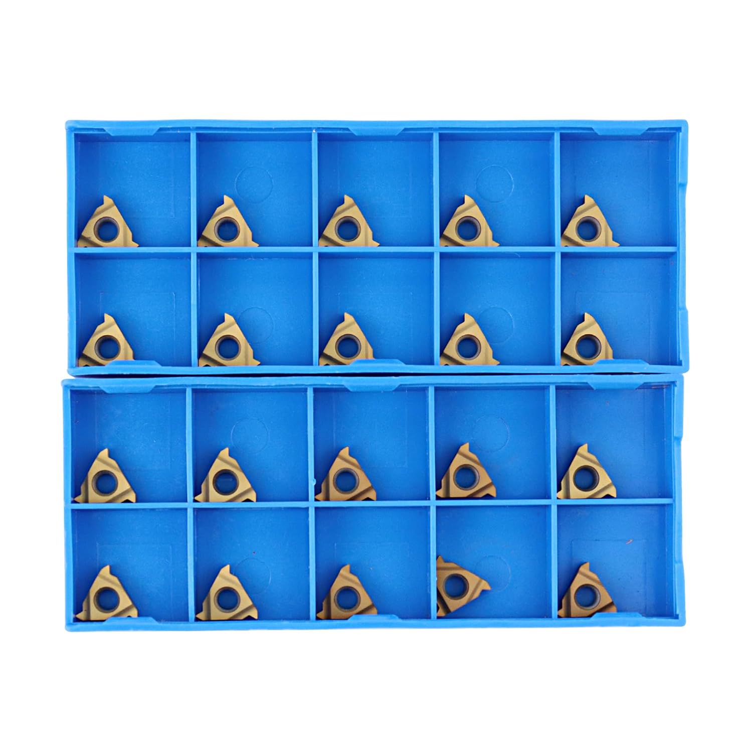 11IR AG60 + 11ER AG60 Lathe Threading Carbide Inserts, 60 Degree Internal/External Threading Turning Insert for Steel, Threading Insert Turning Tool Holder, 20Pcs