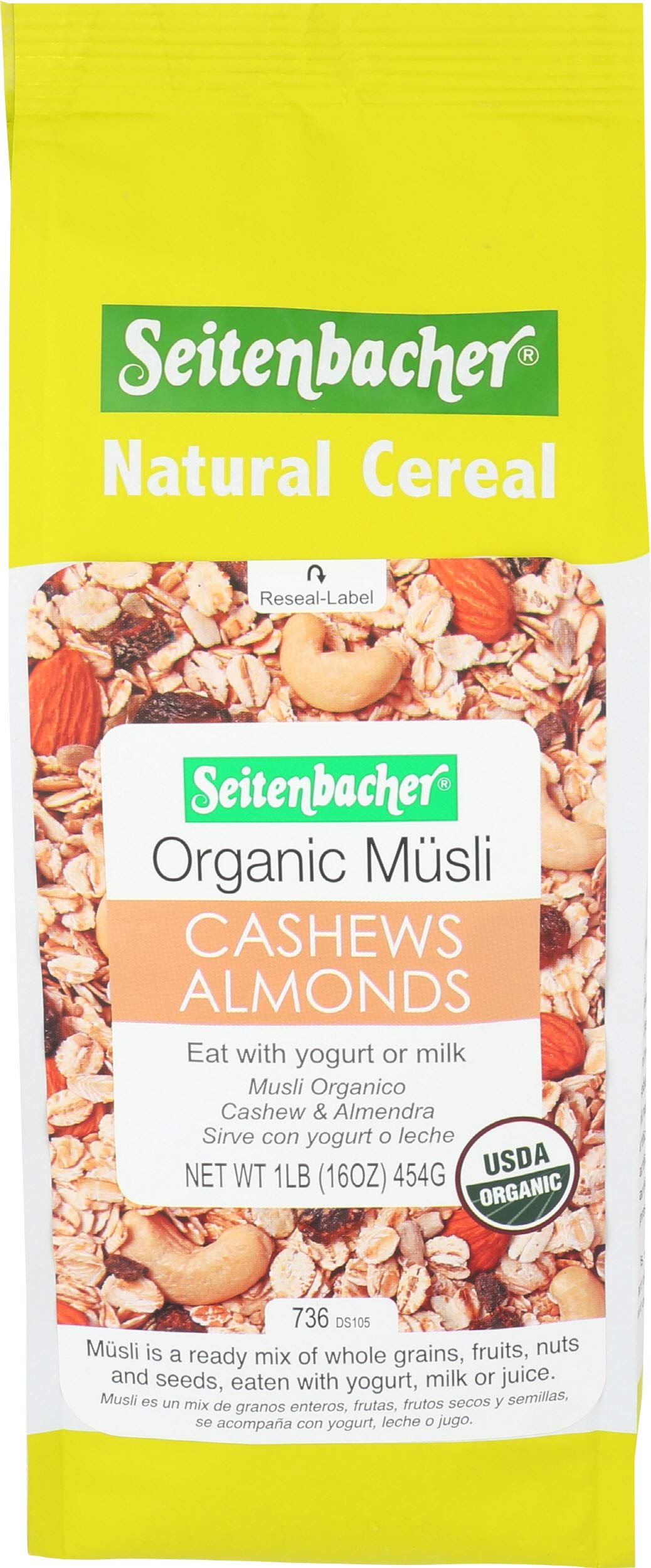 Seitenbacher, Muesli No21Cashews And Apricots Organic