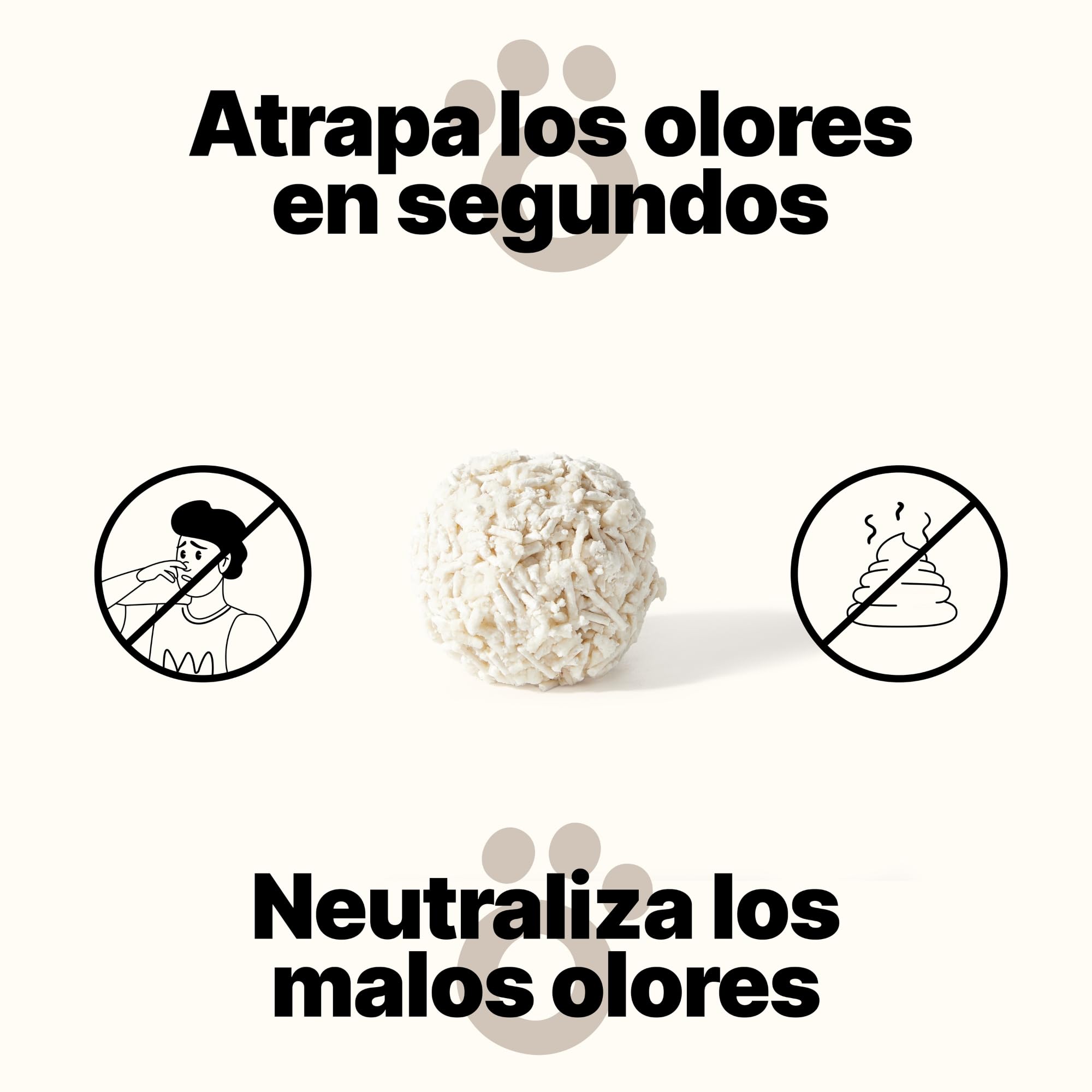 Arena de Tofu para Gatos 10,8 kg - Aglomerante y Vegetal con Fibra de Guisante, 99% Libre de Polvo, Control de Olores, Desechable en el Inodoro, Aroma Vainilla