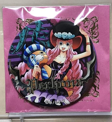 Amazon ワンピース 缶バッジ 麦わらストア 輩 缶バッチ 桃金 Pink Gold ペローナ アニメ 萌えグッズ 通販