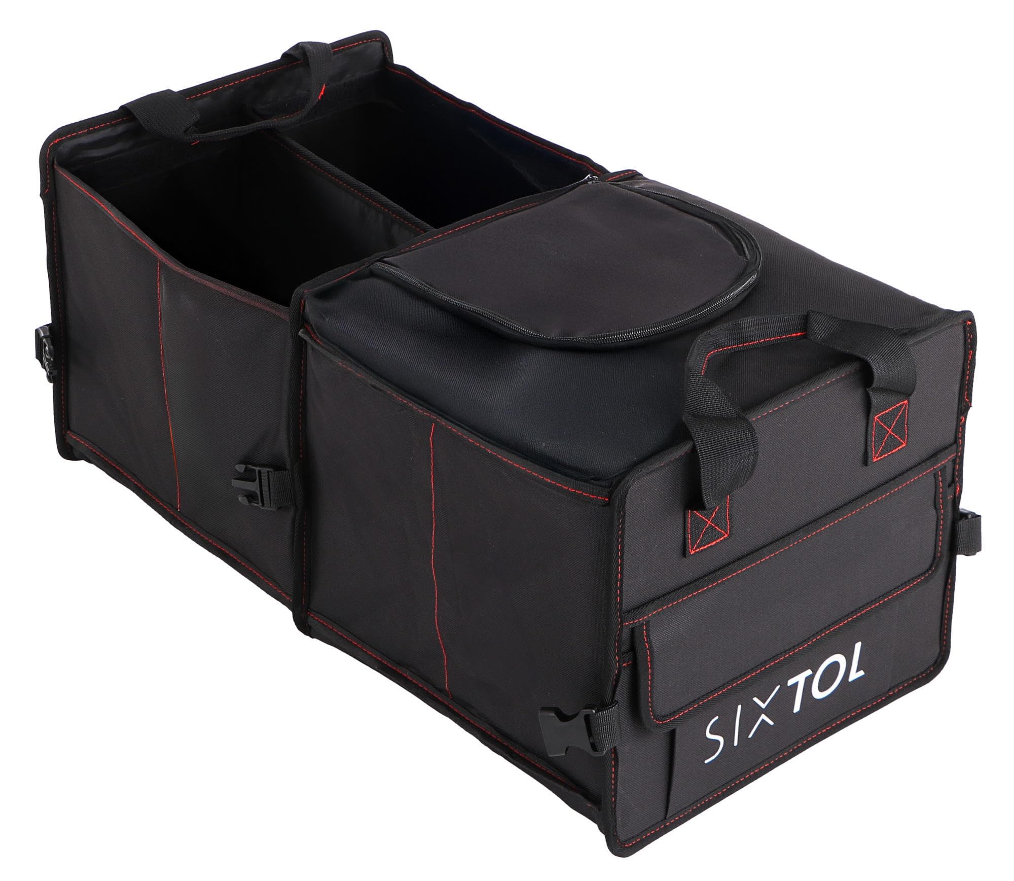CAR COMPACT 5L THERMO | Organizer da bagagliaio pieghevole con borsa termica da 18L | 5 scomparti