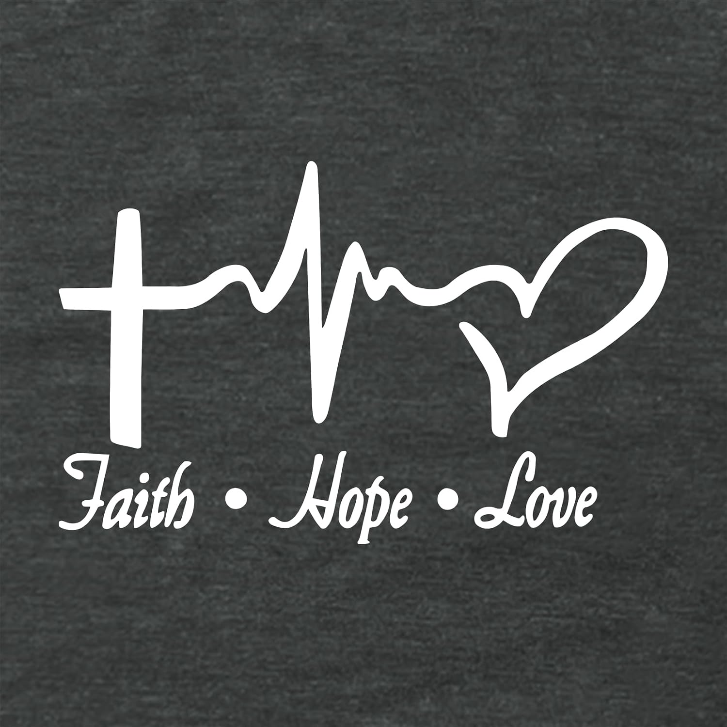 MAXTREE Women Faith Hope Love Graphic Tees Cute T-Shirts image 3
