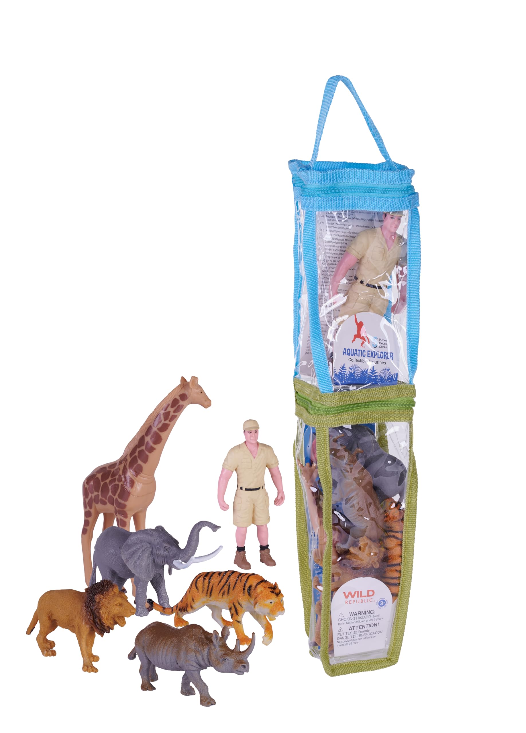 Amazon.com: Wild Republic Nature Tube Double Zoo, Toy Figures
