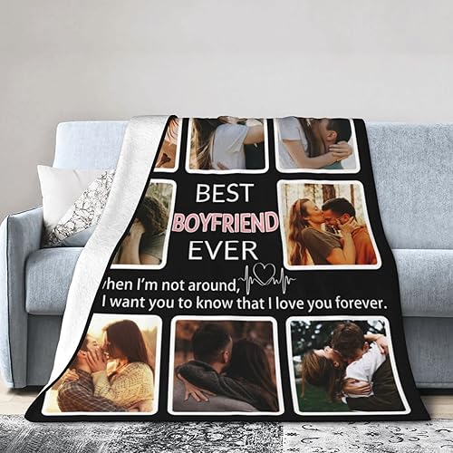 Miniatura 3 de Regalos para novio, manta personalizada con foto, haz mantas personalizadas para novio con imagen, recuerdos personalizados, manta de sublimación