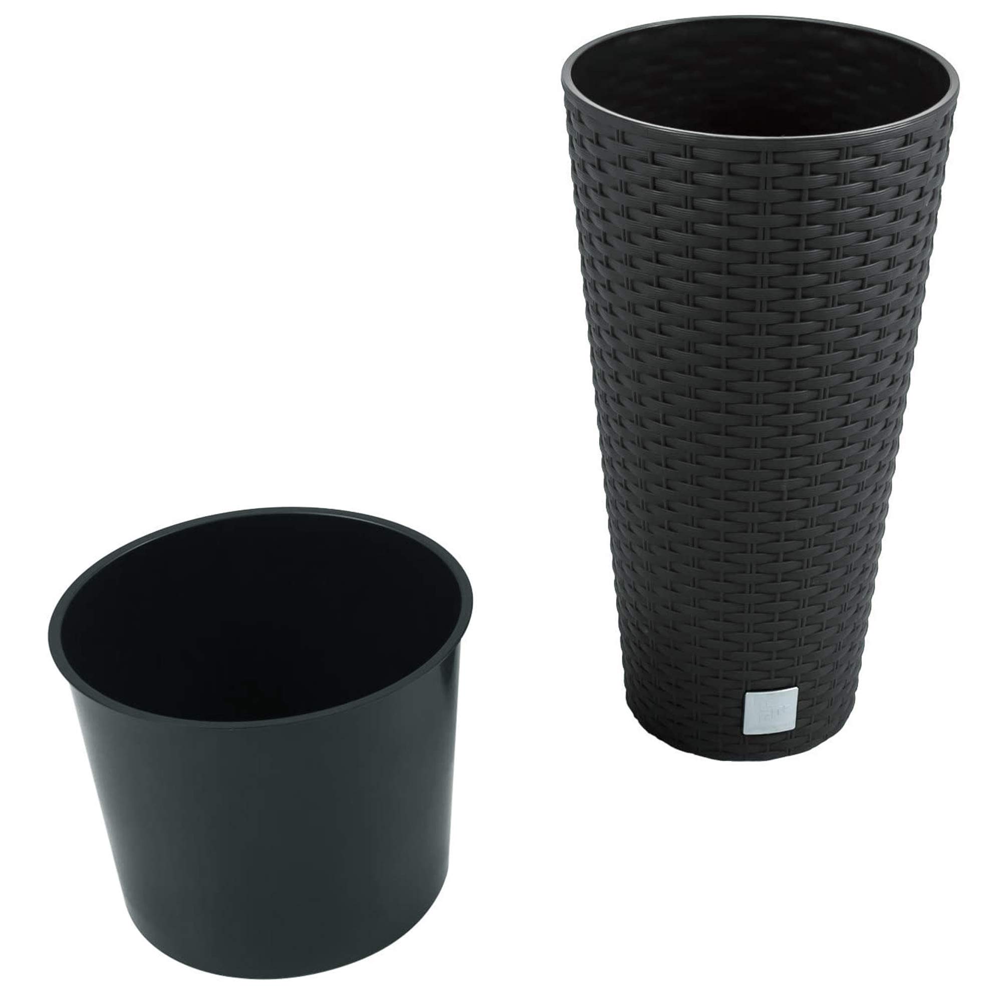 Prosperplast Maceta Alta Mod. rato ar 400. 40x76 cm. Antracita, 76,3 cm