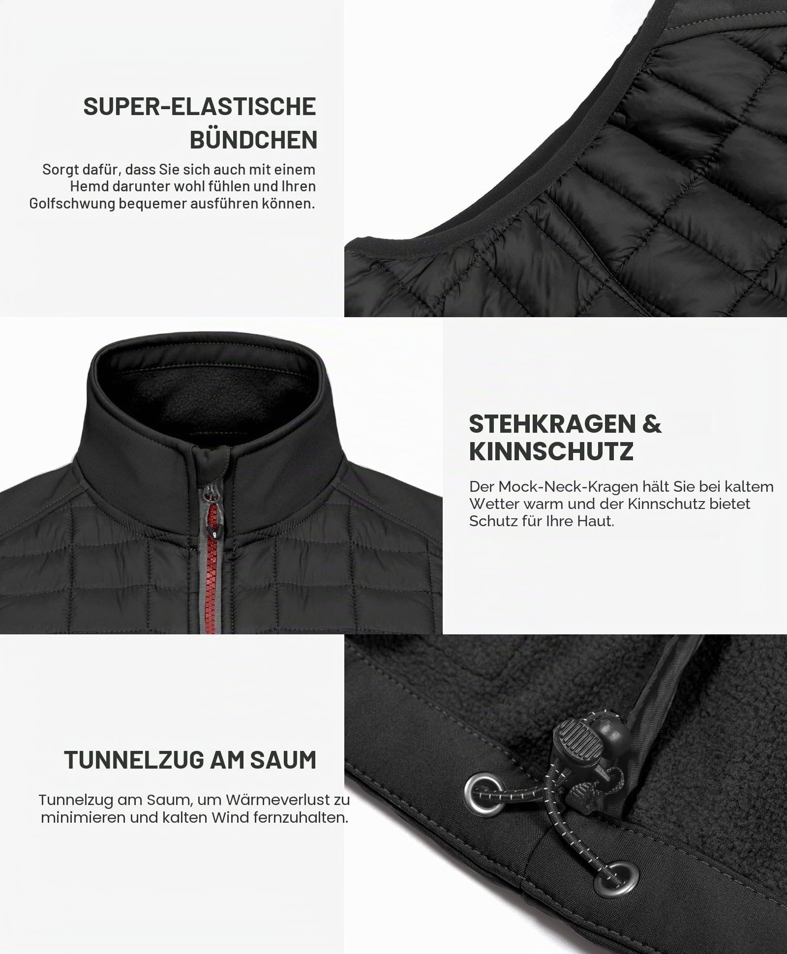 Little Donkey Andy Leichte Puffer Weste Damen Warme Ärmellose Outdoorjacke