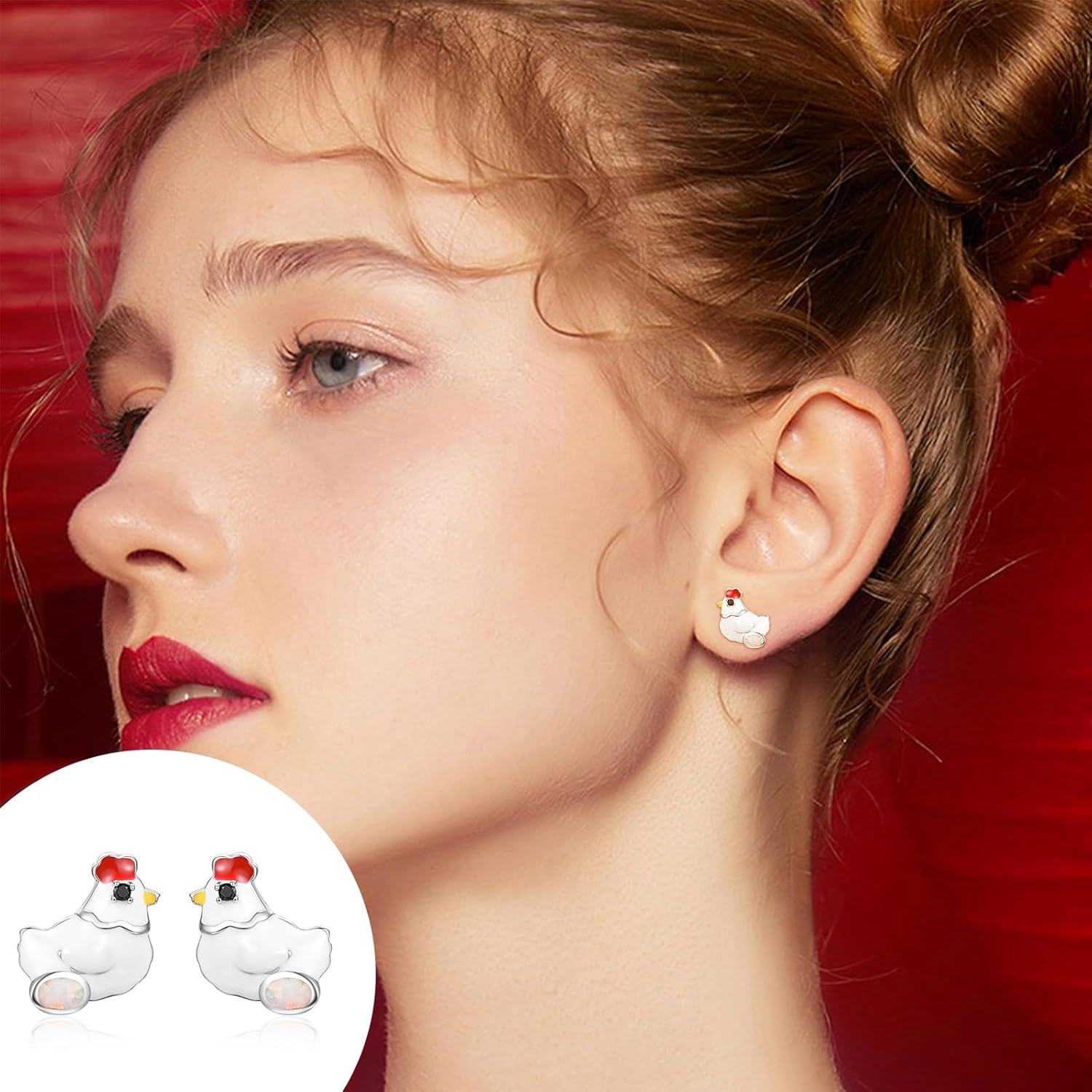 Dreamboat 925 Sterling Silver Earrings for Women Small Stud Earrings Anniversary Birthday Valentines Engagements Jewelry Gifts for Mom Wife - Image 4