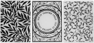 Embossing Template Plastic Folder for Creating Embossed Patterns Suitable for Most Paper Art Machines 3 Pieces
