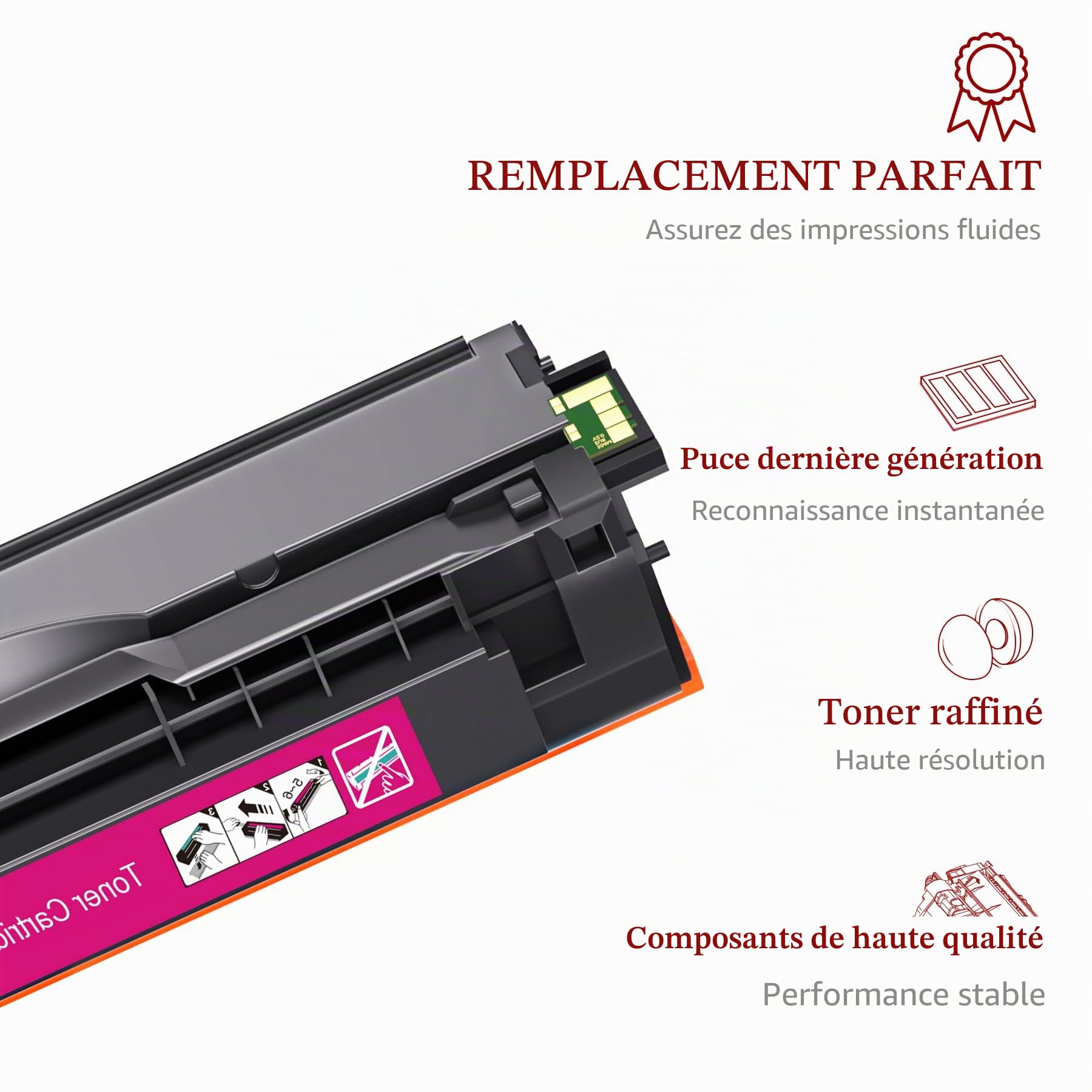 Toner Kingdom CLT-P504C Cartouches de Toner pour Samsung CLT-P504C K504S