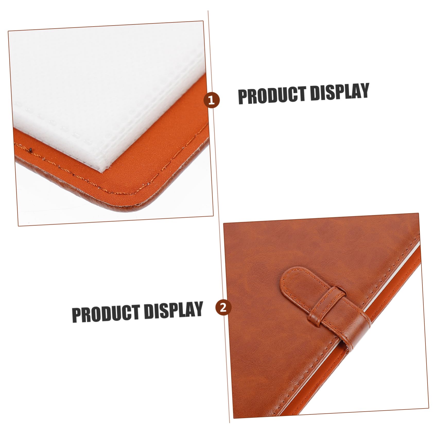 HOODANCOS Mini Leather Photo Album Compact Collection Storage Book for Photos for Weddings Graduations Memories PU Material with Solid Color Design and Collectibles