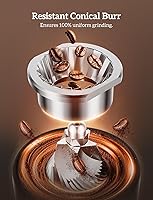 Vista 5 de Neretva Molinillo de Café con Rebaba, 2 en 1 Profesional Molinillo de Espresso de Acero Inoxidable Conjunto 51~58mm Portafiltro Molinillo de Granos