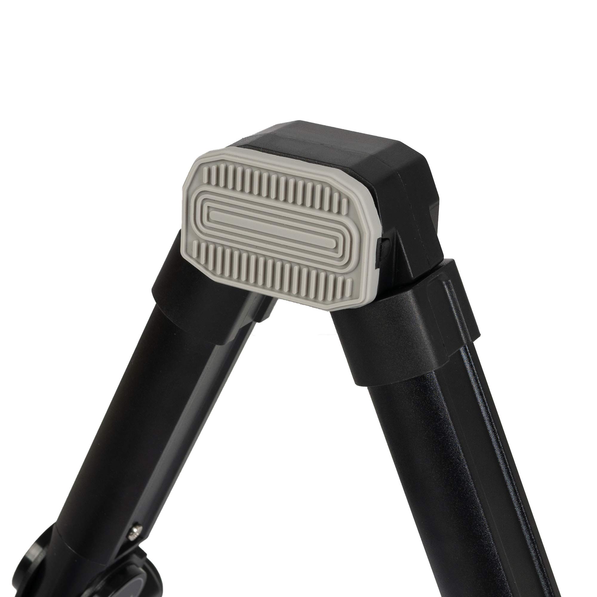 CASCHA Ukulelenständer aus Aluminium, verstellbarer und klappbarer Ständer mit rutschfesten Gummifüßen, A-Form, Schwarz – Ideal für Konzert-Ukulelen und Kinder