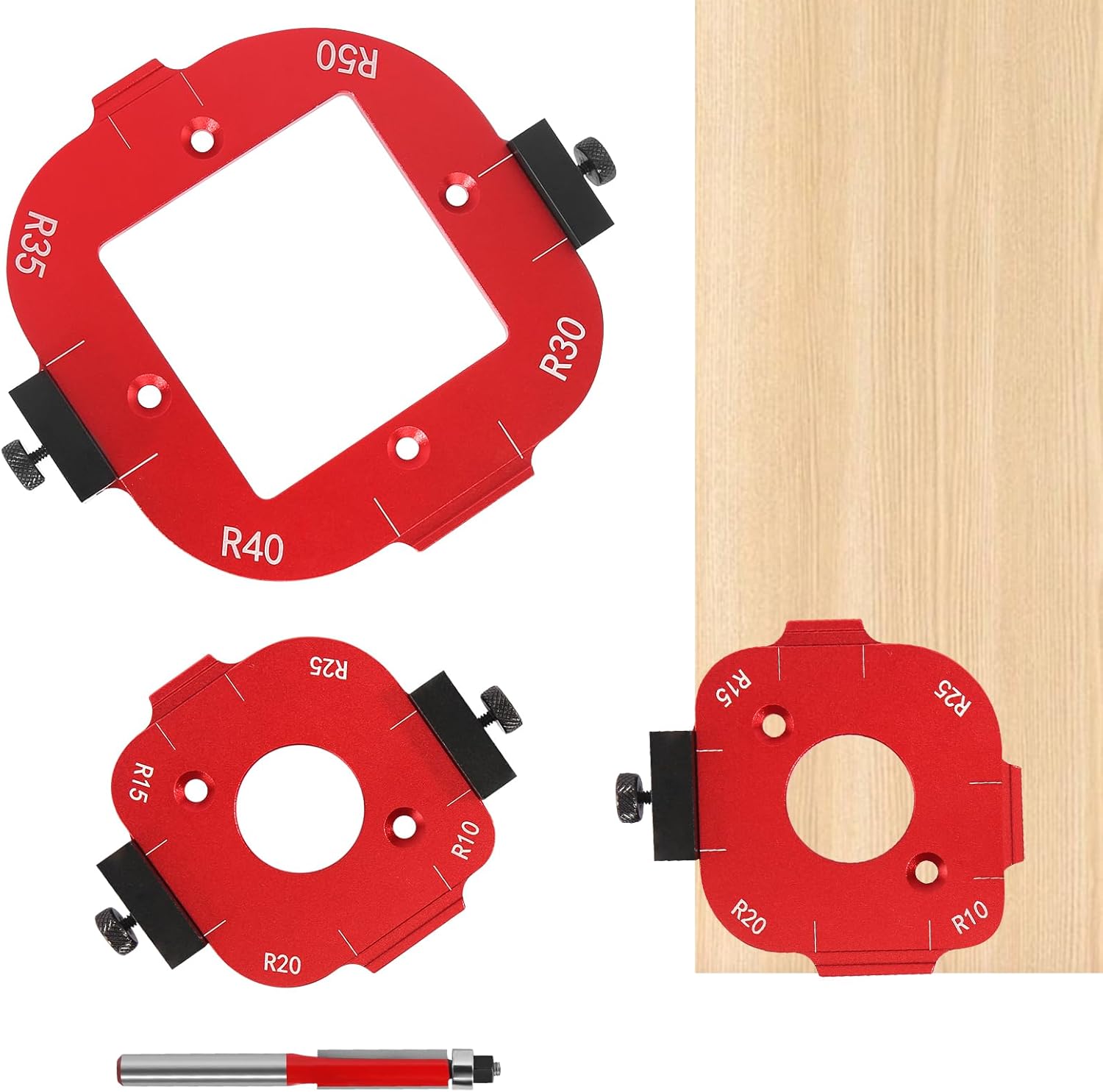 Router Template and Jig for Woodworking, Set of 2 Radius Jig Router ...