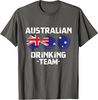 Australian Beer Drinking Team Flag Party Gift Tshirt