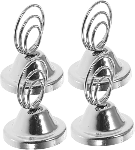 Ciieeo 4 unidades de carpetas de notas, soporte para tarjetas de visita, mini marcos de fotos, marcos de fotos de boda, números de mesa, etiquetas