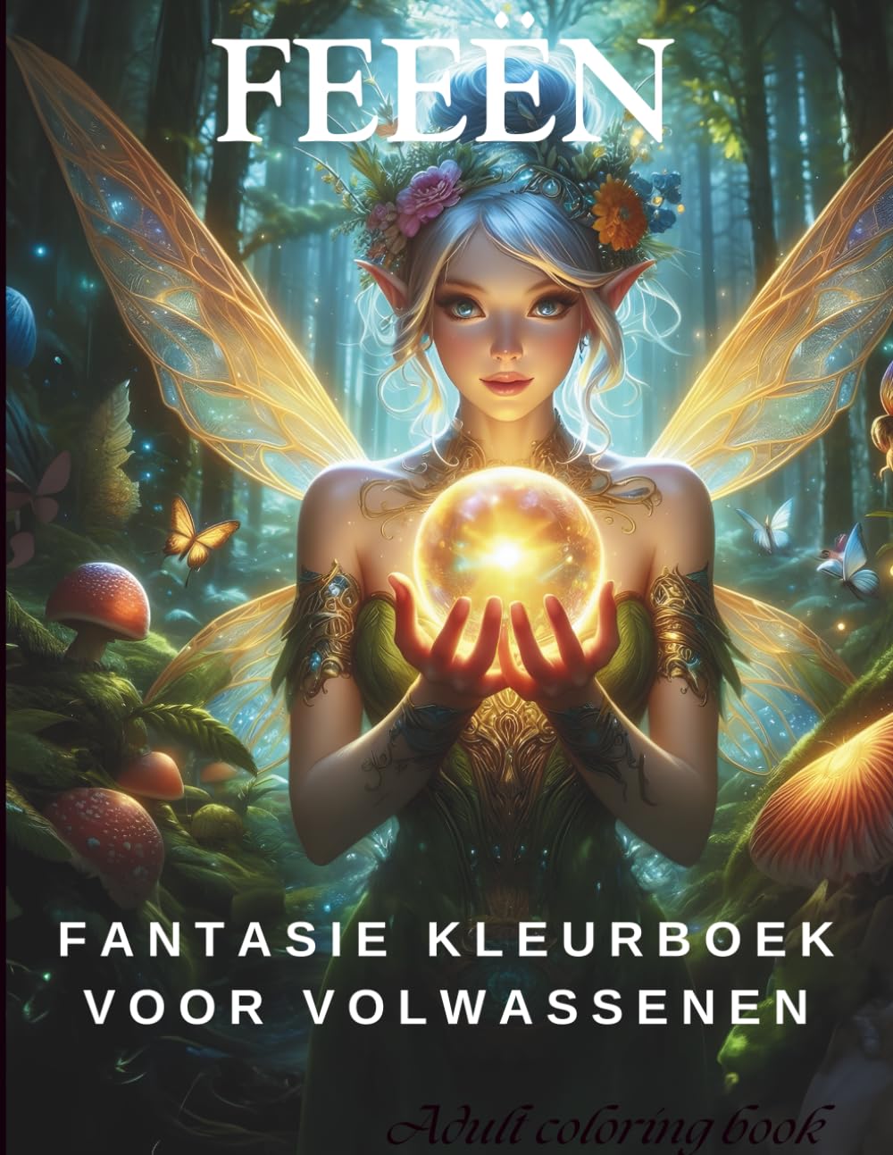 FEEËN Fantasie Kleurboek voor Volwassenen: Elegante illustraties in grijstinten voor ontspanning en creatieve rust