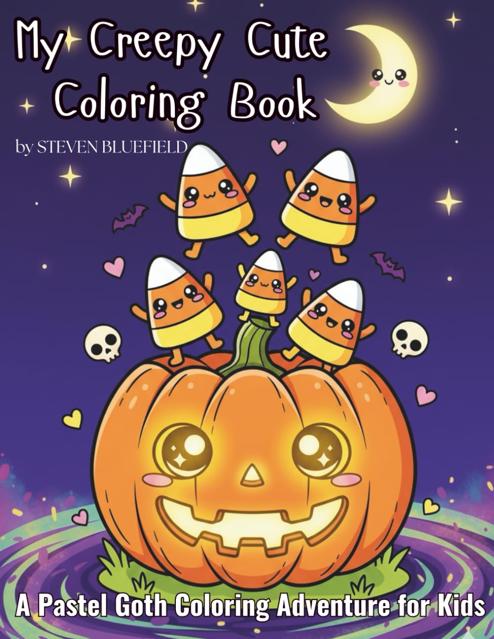 My Creepy Cute Coloring Book: An Adorable Pastel Goth Coloring Adventure with Spooky Monsters and Kawaii Creatures for Kids Ages 4-8