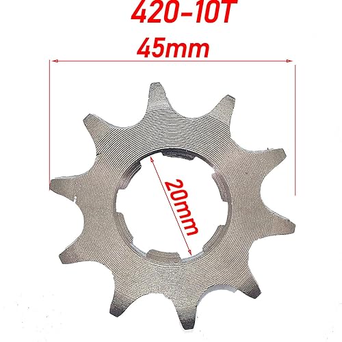 Vista 43 de Piñón delantero para motocicleta de 420-18T-0.787 in compatible con 50cc 70cc 90cc 110cc 125cc 140cc 160cc Dirt Pit Bike Mini Bike ATV Quad Wheeler