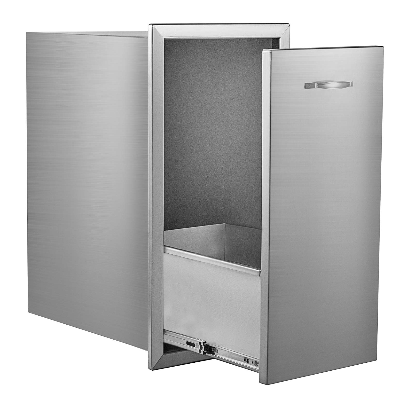 Photo 1 of RYFT Stainless Steel Outdoor Trash Drawer - 13.6x26 Inch