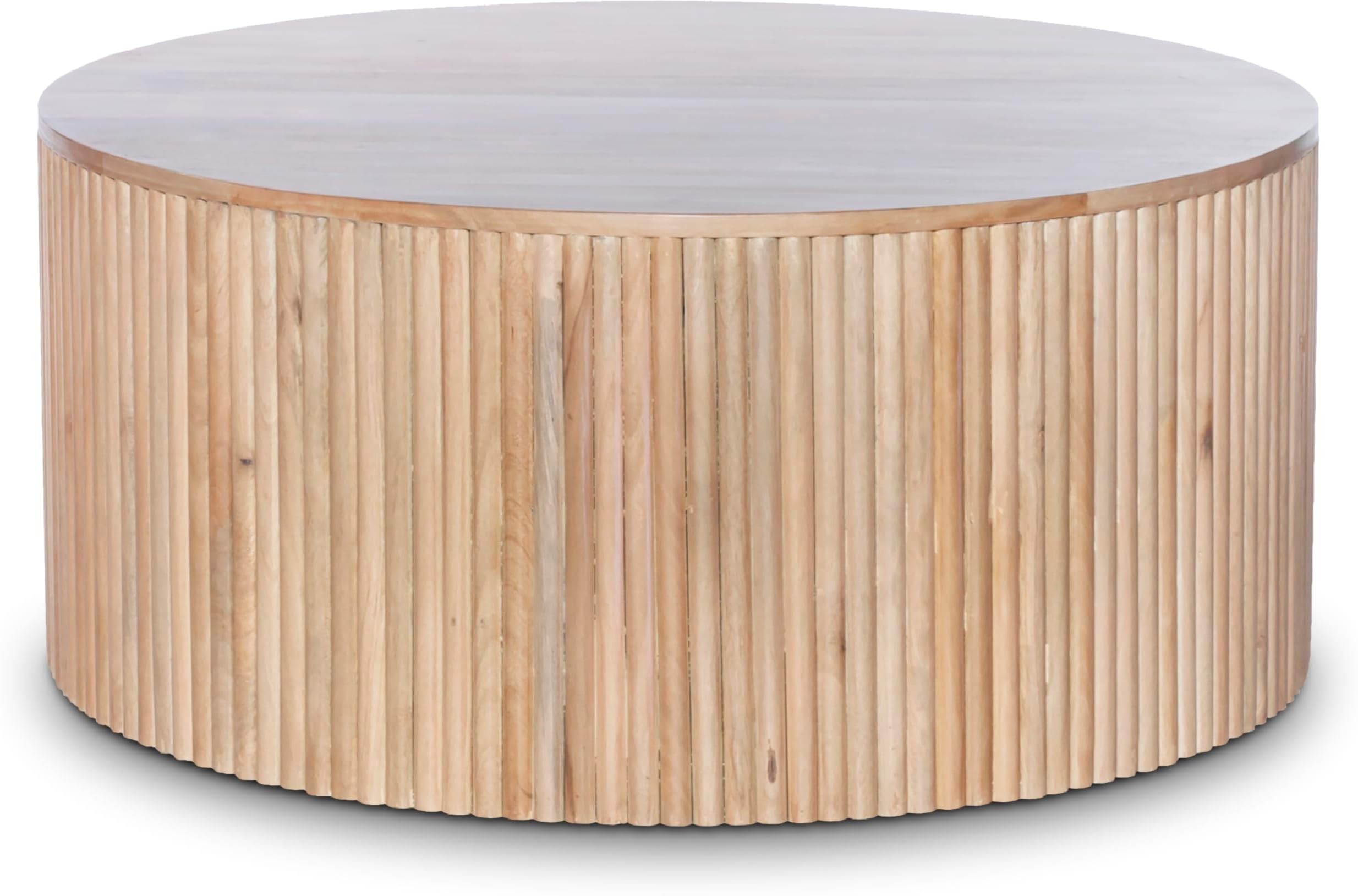 Poly and Bark Storage Coffee Table: Stylish Functionality Meets Rustic Charm