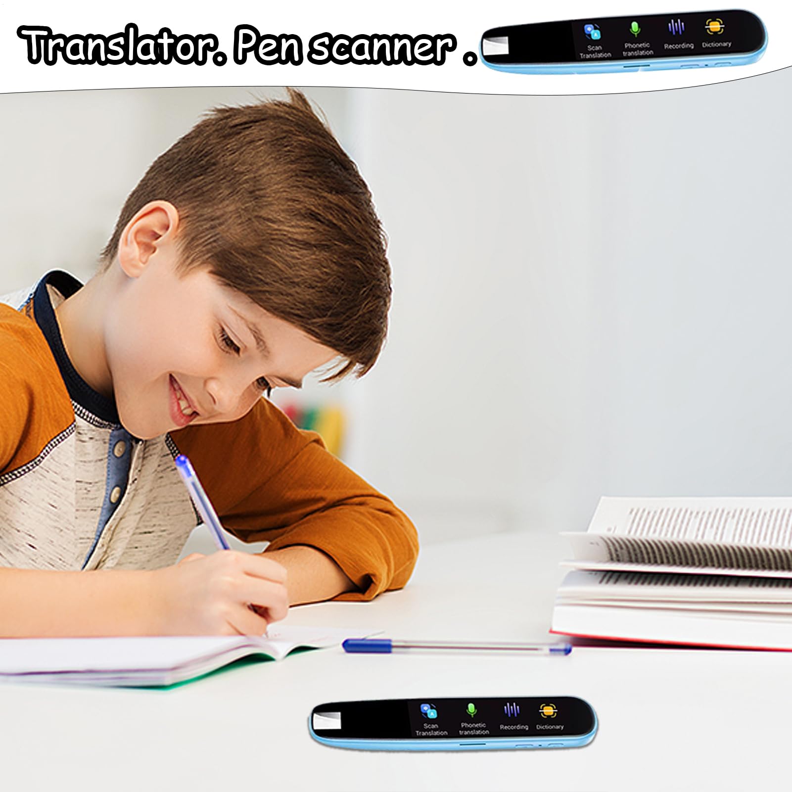 Genérico Pluma de Diccionario, Pluma de traducción Inteligente - Rotulador | de escaneo de 113 Idiomas - Dispositivo de traducción de Voz, Dispositivo de de Texto para el Aprendizaje de Idiomas