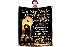 To My Wife Blanket from Husband: Romantic Fleece Couples Throw