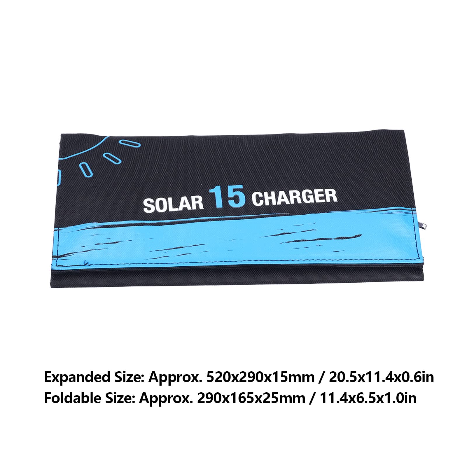 Fafeicy Borsa con Pannello Solare Power Bank Portatile 15W,