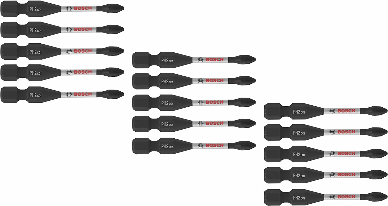 BOSCH ITDPH2215 15Pack 2 In. Driven Phillips 2 Impact Tough