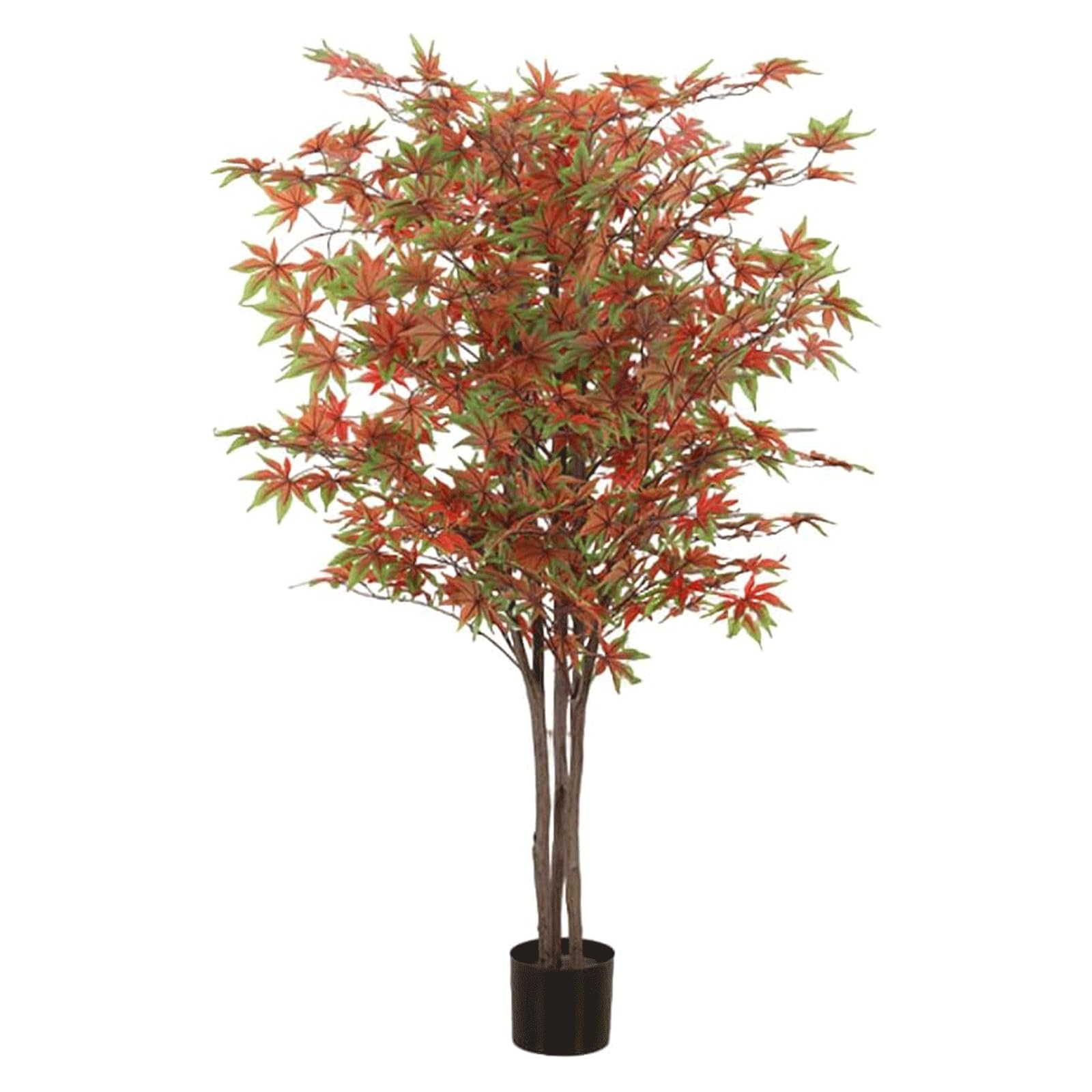 HCZKIUJY Artificial Maple Trees Artificial Trees 150cm/4.9 Ft Artificial Plant Attractive Potted Plant Faux Tree Realistic Faux Plant (C)