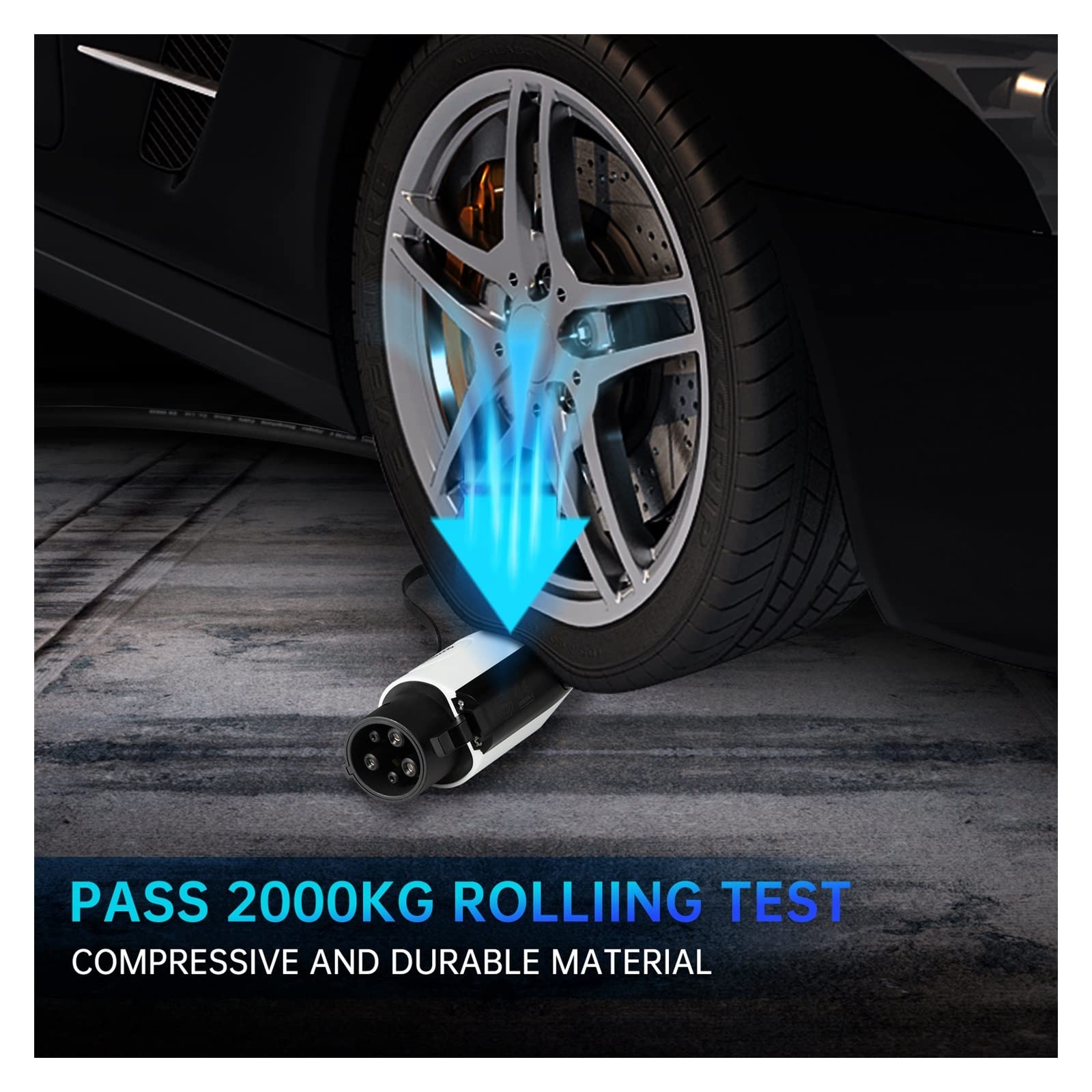 Cable de Carga EV 32A vehículo eléctrico 1 Fase for estación automóvil Tipo 2 a Cargador Tipo Seguro y Estable
