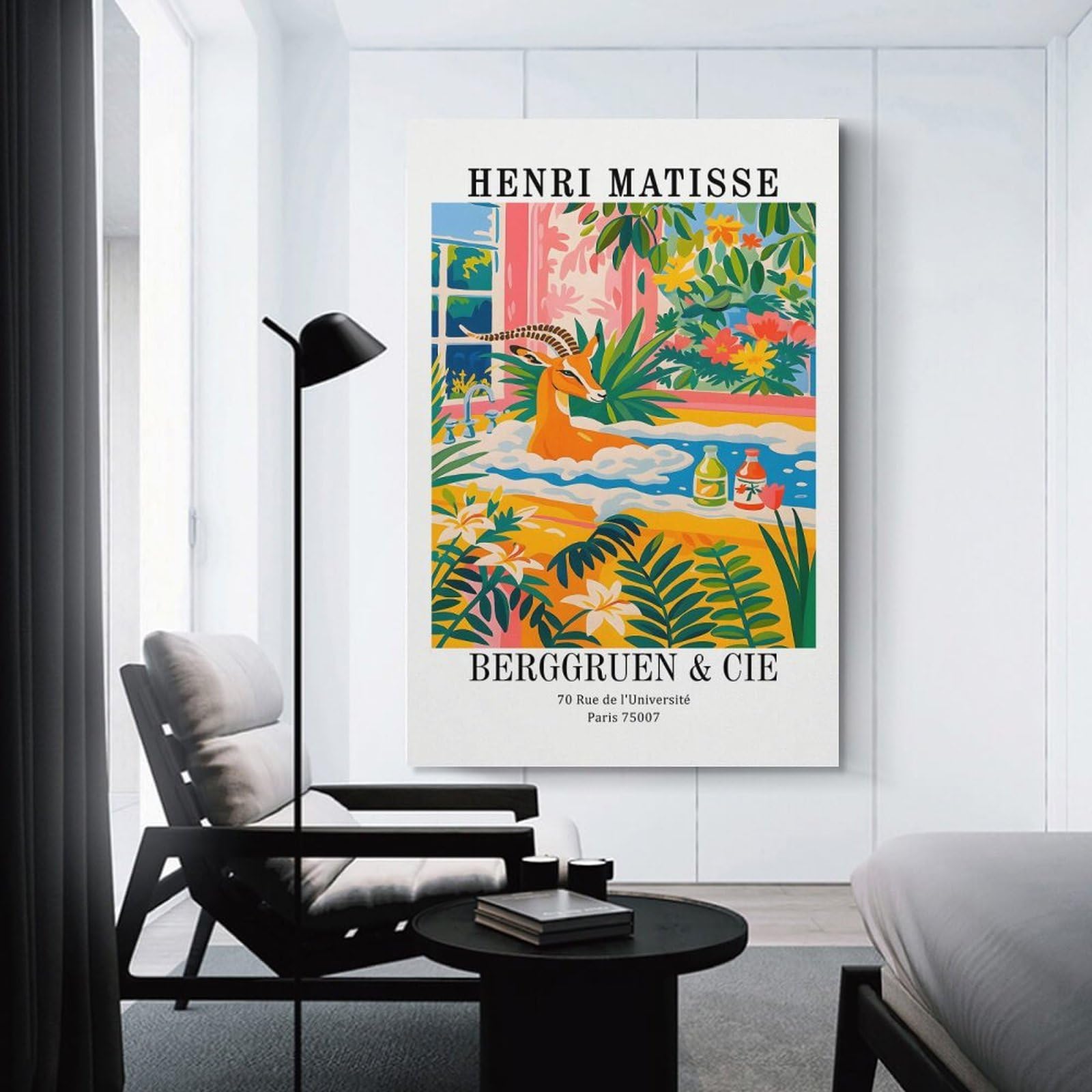 Junmoney Henri Matisse Exhibition Home Decor Wall Art, 20x30inch(50x75cm), for Home Walls, Creative Rooms Or Shared Spaces, An Adaptable Decor Piece for Home Use
