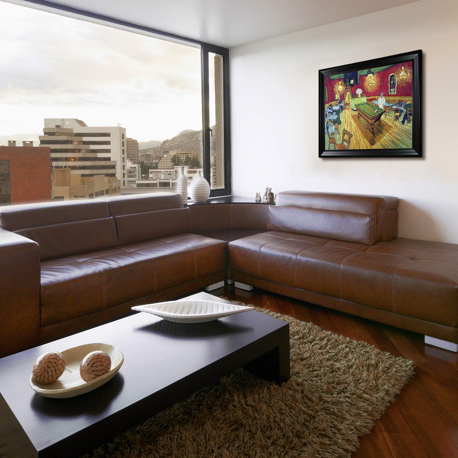 Amazon.co.jp: overstockArt・ファン・ゴッホ夜のカフェでペイント