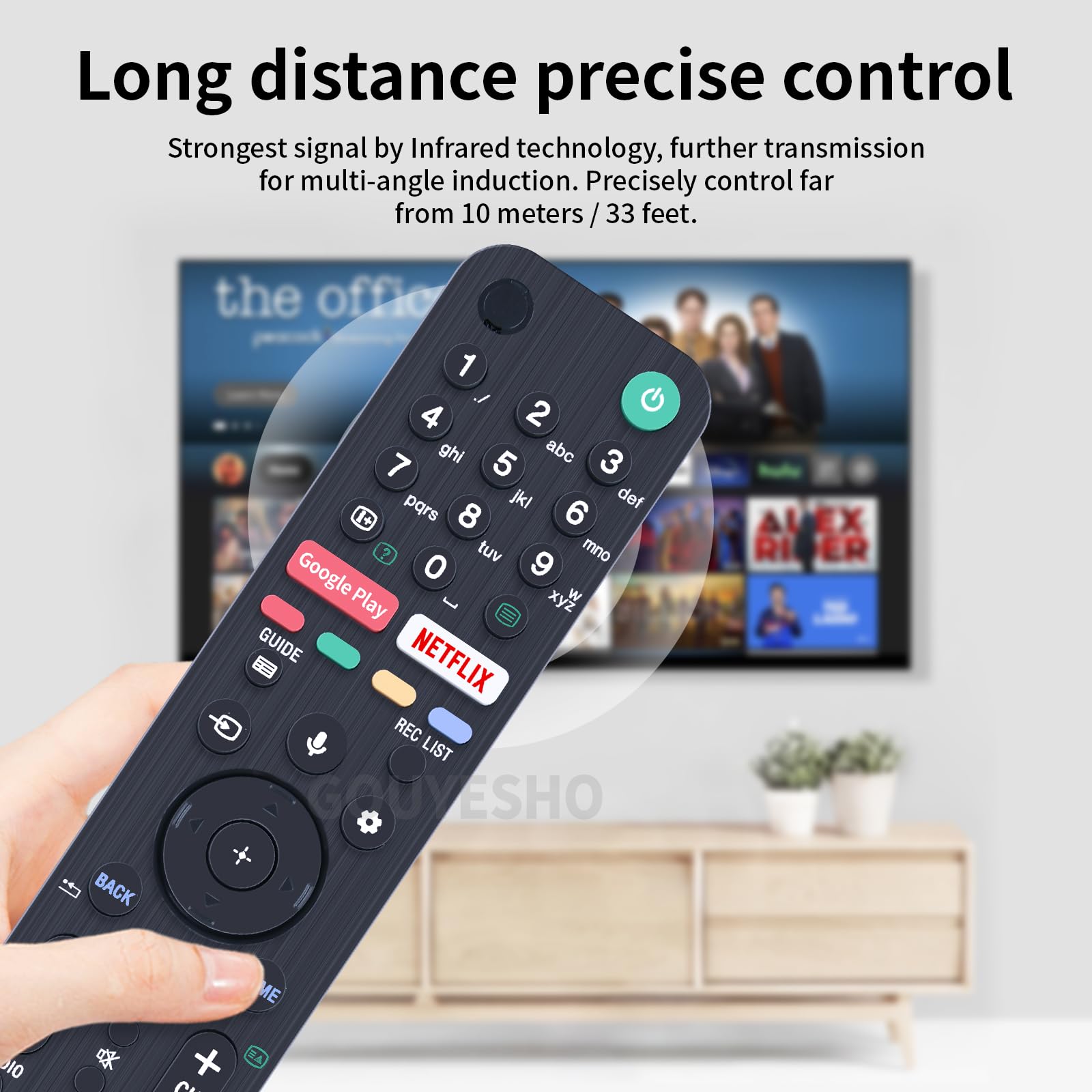 RMF-TX500E Smart TV Telecomando sostutivo vocale per Sony 4K HD TV OLED KE -65XH9096 KD-75XG8505 KD-75XG8588 KD-75XG8596 ecc