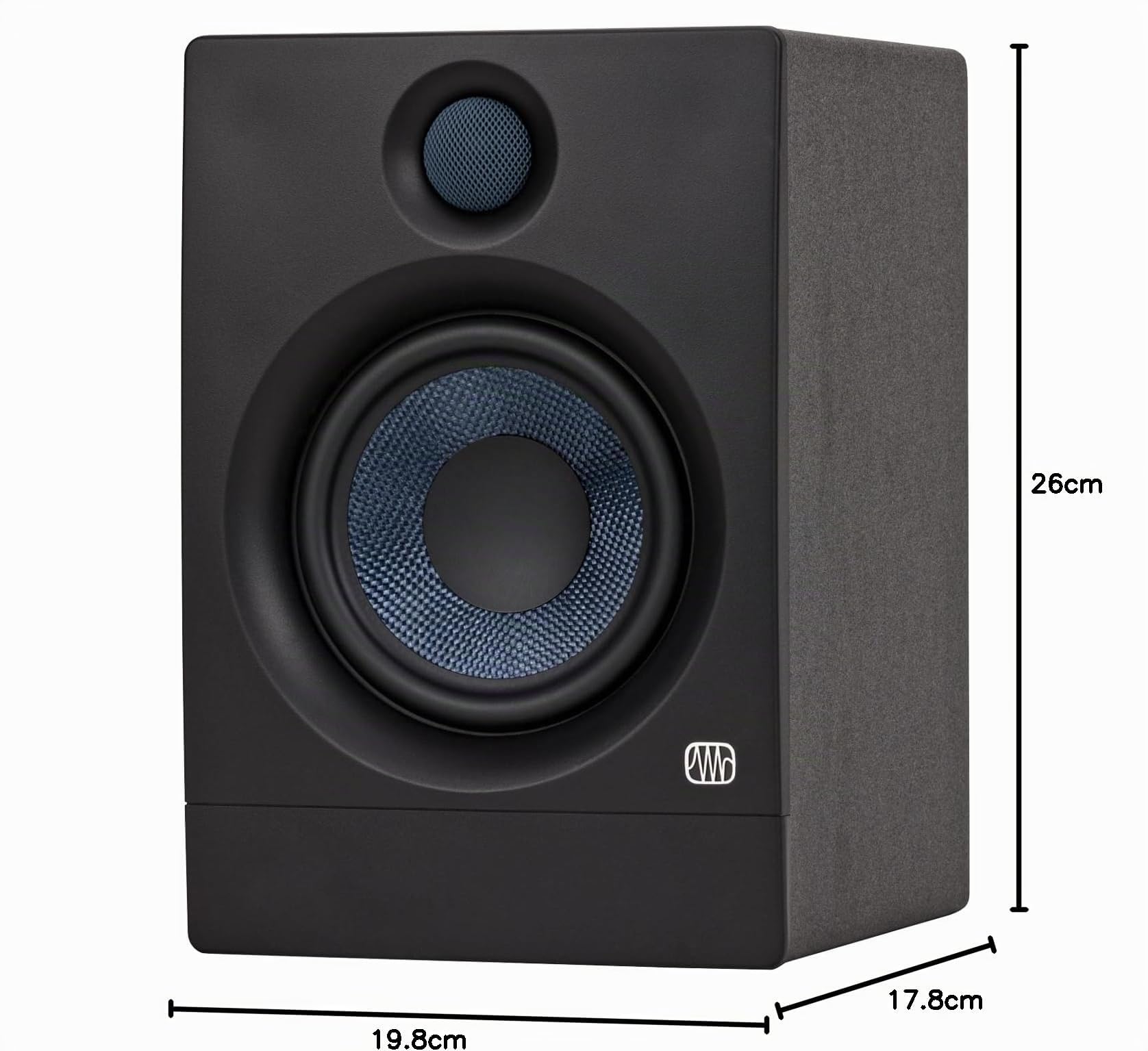PreSonus Eris 5BT Aktive Bluetooth Studio Monitor-Boxen Lautsprecher 2nd Gen + keepdrum Schwingungsdämpfer Boxen-Füße