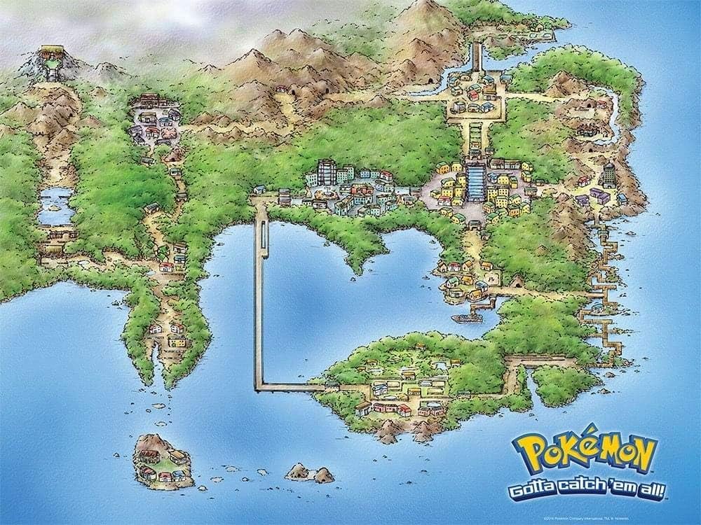 USAopoly Pokémon Kanto Puzzle (550 Piece)