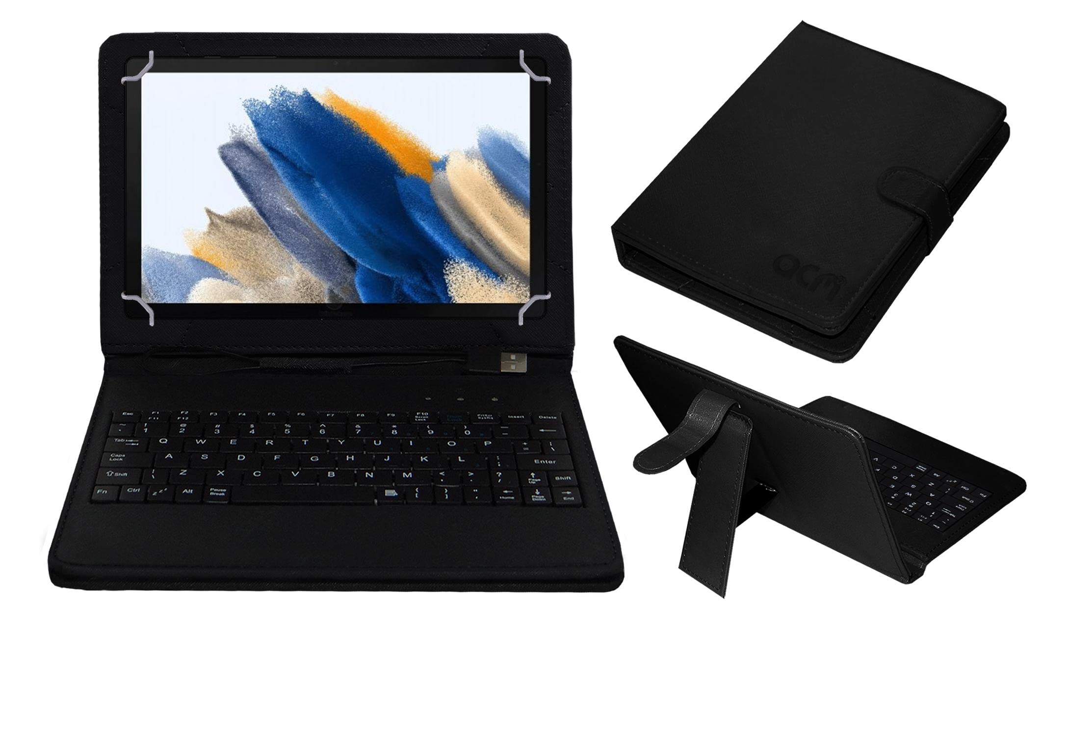 Acm USB Keyboard Case Compatible with Samsung Galaxy Tab A8-2022 Tablet Cover Stand Study Gaming Direct Plug & Play - Black (B09Q6D96WZ) Amazon Price History, Amazon Price Tracker