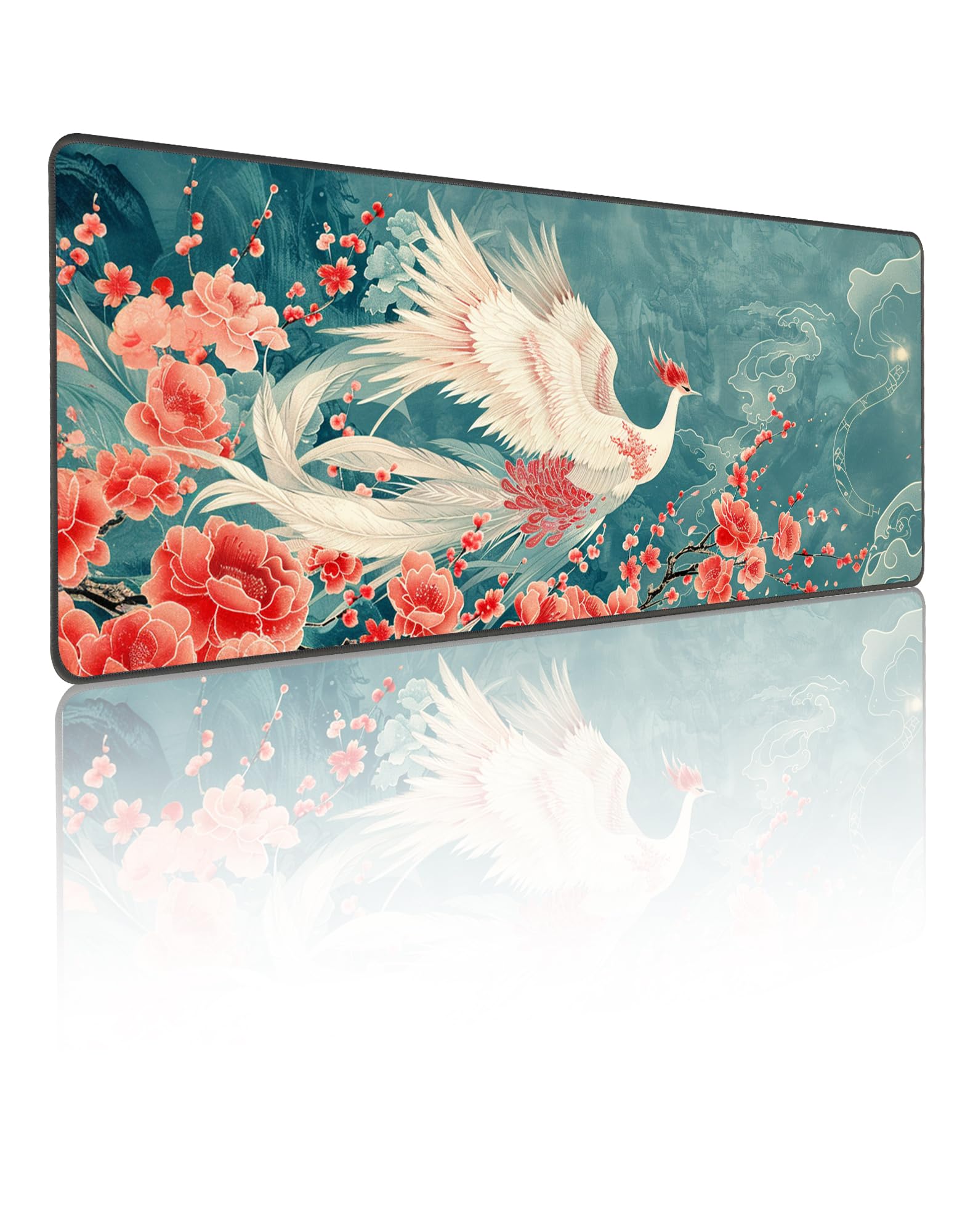 sagacitrix Phoenix Gaming Mouse Pad Large Desk Mat Waterproof Keyboard Desk Pads Computer Mouse Keyboard Mats for Office Decor