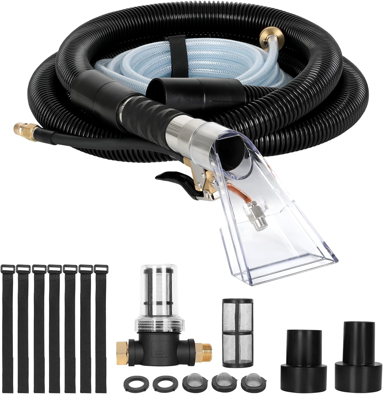 Shop Vac Extractor Kit – Powerful Carpet & Upholstery Cleaning Hose Kit for Home & Auto, Includes Wand, Hose & Adapter for Deep Cleaning