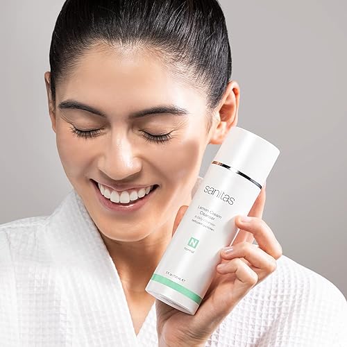 Miniatura 4 de Sanitas Limpiador de crema de limón para el cuidado de la piel, limpiador enriquecedor, vitamina C, vitamina E, aceite de jojoba, 5 onzas