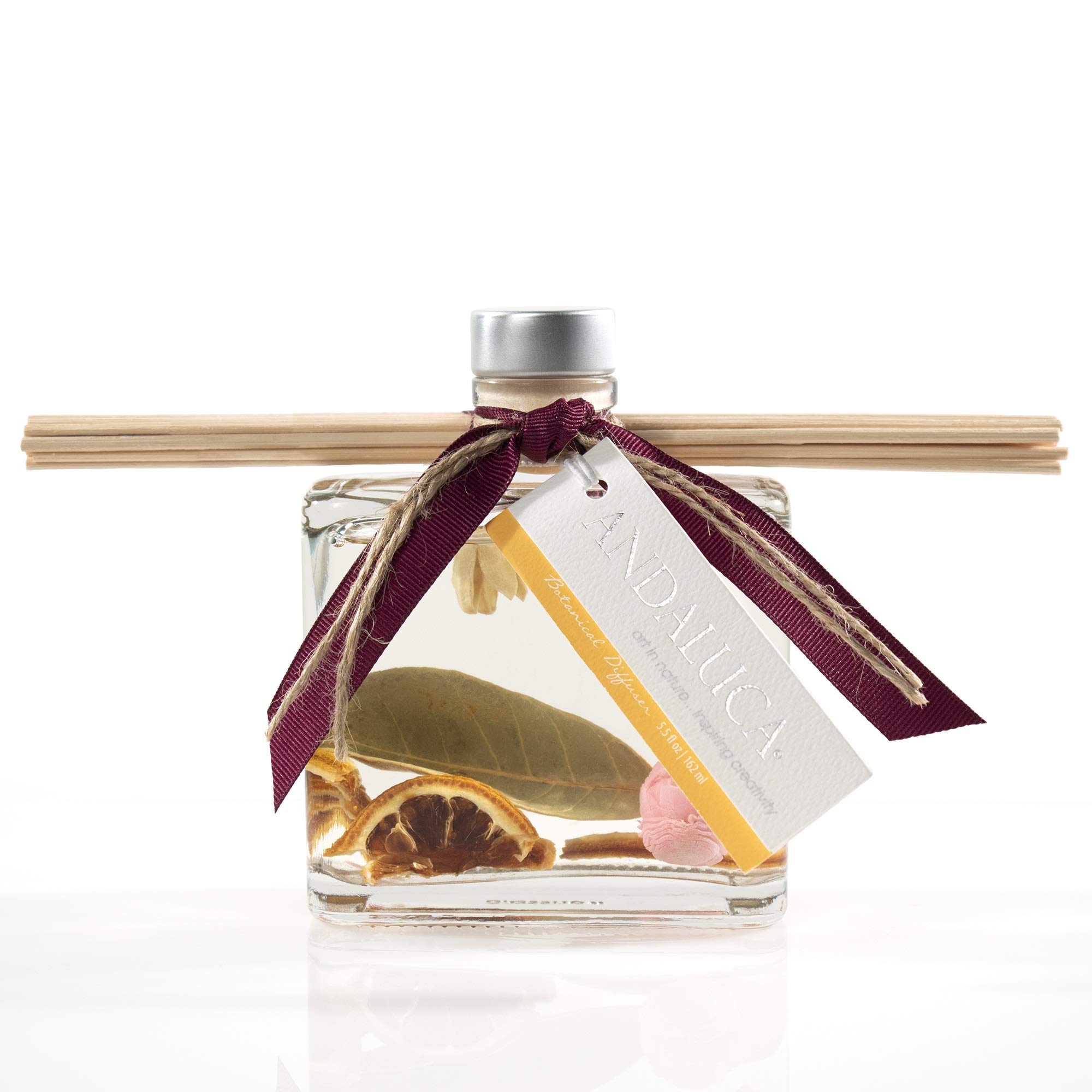 ANDALUCA Forbidden Flower Oasis Botanical Reed Diffuser | 7.5 fl oz | Scents of Bergamot, Jasmine, Rose