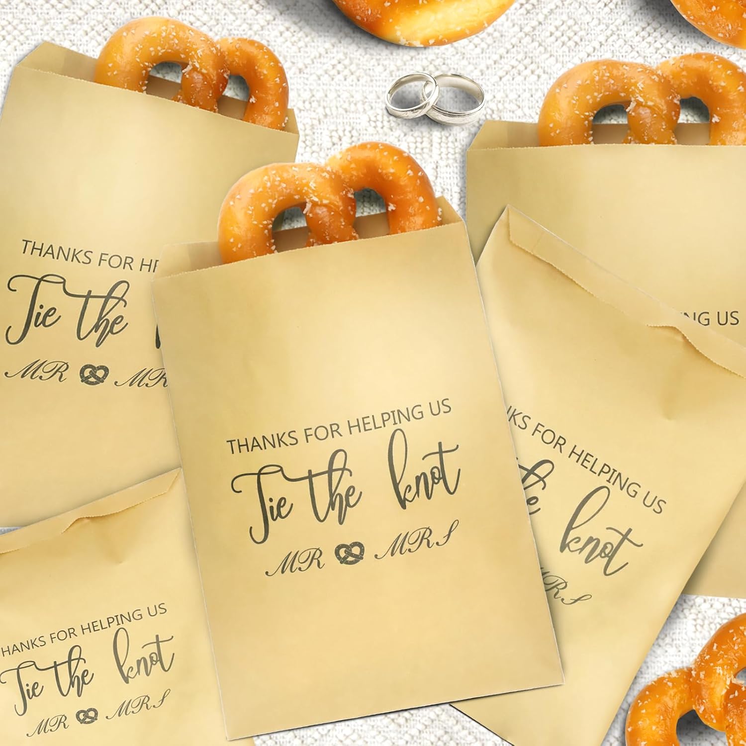 Amazon.com: 48Pcs Thanks for Helping Us Tie the Knot Pretzel Wedding