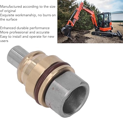 Miniatura 2 de Mango de palanca de mando de excavadora, mango de control de latón y aleación de acero para excavadora Kubota