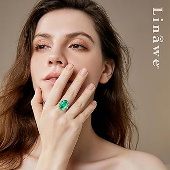 モアサナイト　リング　指輪　10ct　グリーン　フリーサイズ モアサナイトリング指輪10ctグリーンフリーサイズ