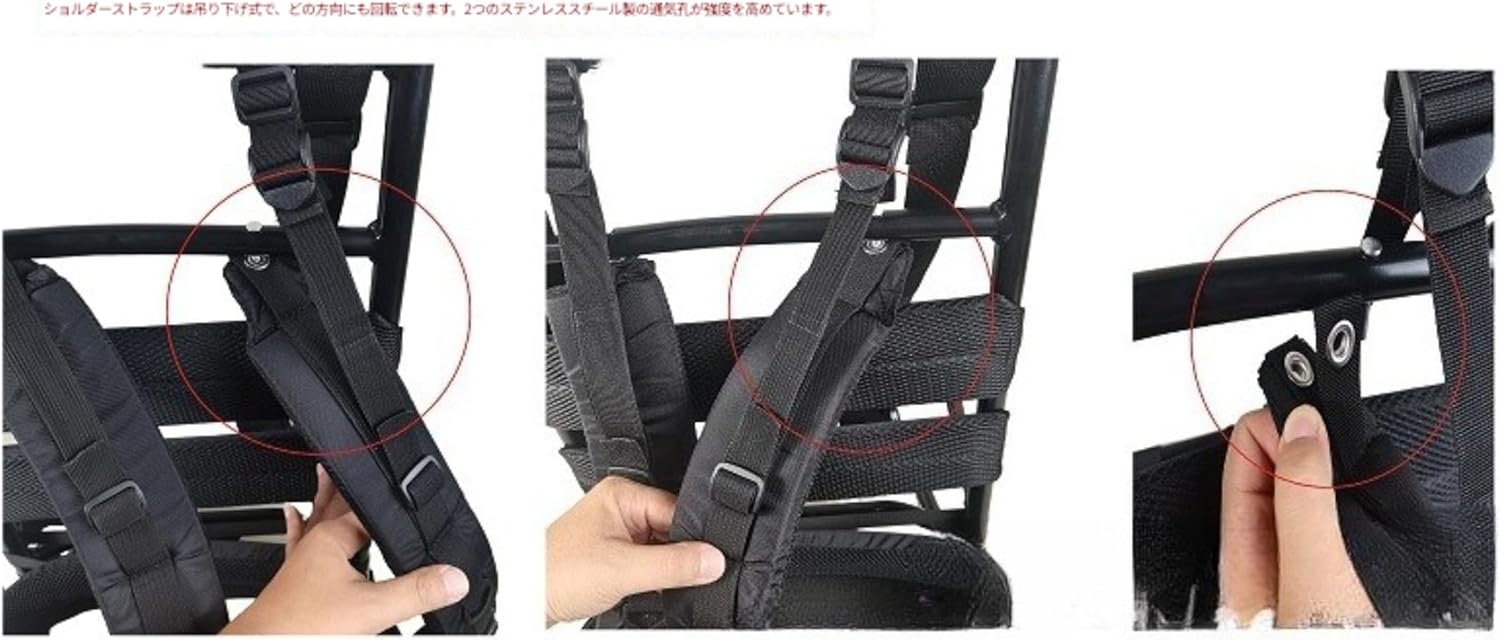 [Riazdiw] ポータブルアルミ合金バックパック、ポータブル補助、分解と組み立てが簡単、耐荷重バックパック、釣り、登山、旅行、キ