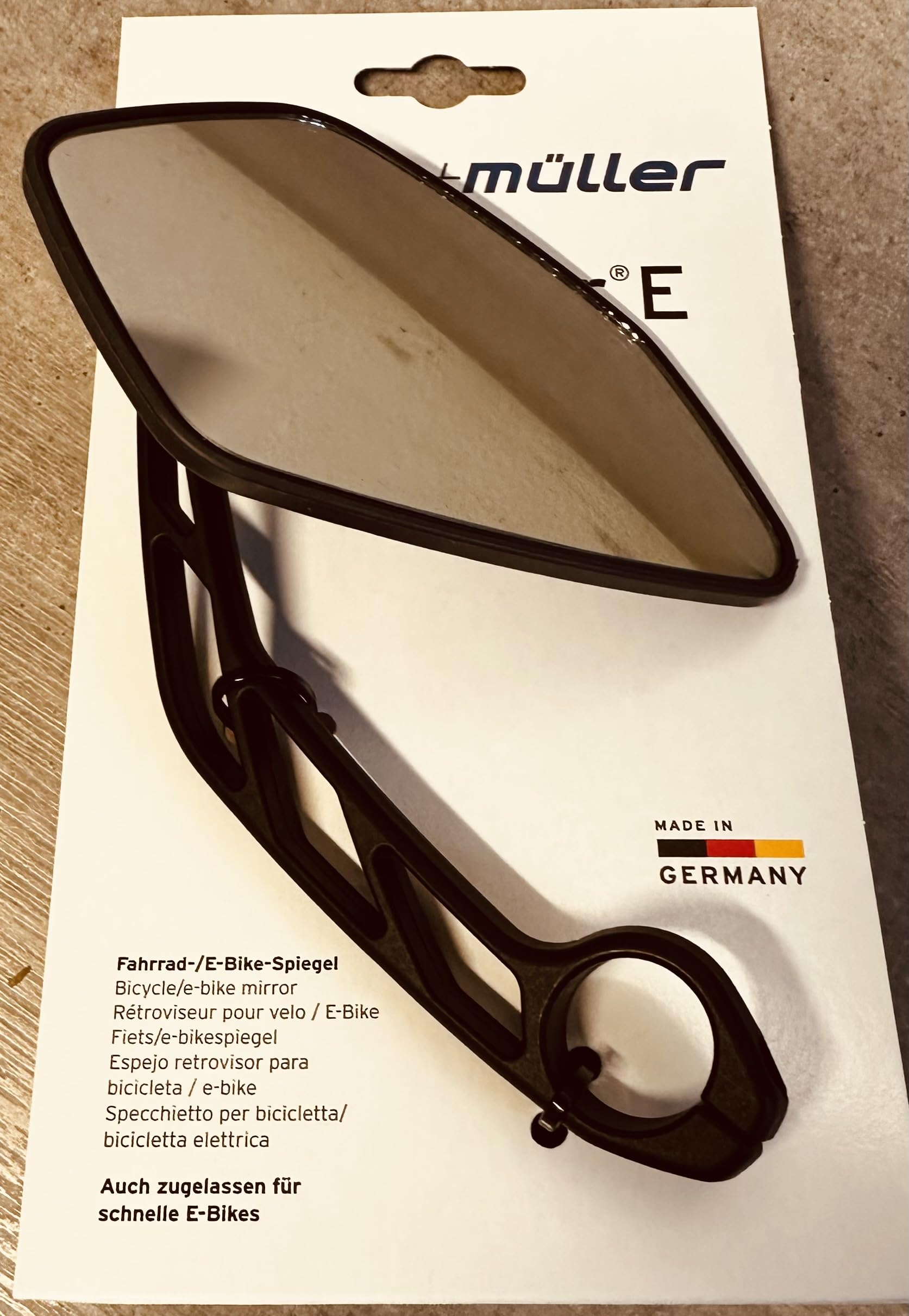 Cycle Star E Fahrrad Spiegel, Links, Kunststoff, 22,2 mm Lenker