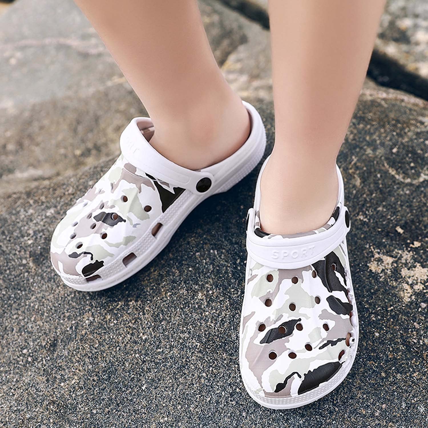 CERYTHRINA Garçon Sabots et Mules Enfants Sabots Pantoufles Chaussures Antidérapant Eté Piscine de Jardin